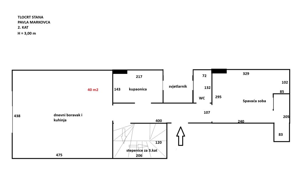 PRODAJA, 5-SOBAN, KVATRIĆ (PAVLA MARKOVCA), 125m2, 3250 €/m2