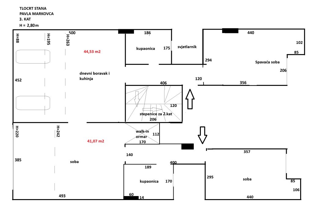 PRODAJA, 5-SOBAN, KVATRIĆ (PAVLA MARKOVCA), 125m2, 3250 €/m2