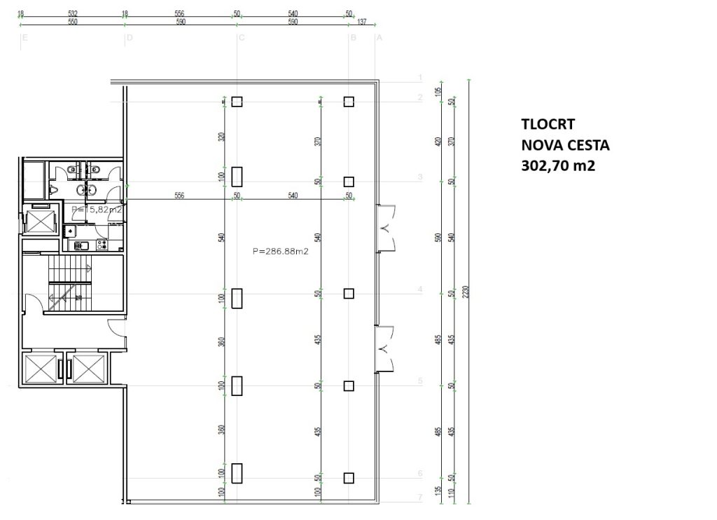 NAJAM, NOVOGRADNJA, ULIČNI LOKAL, DOM SPORTOVA, 303 m2, 7500 €/mj